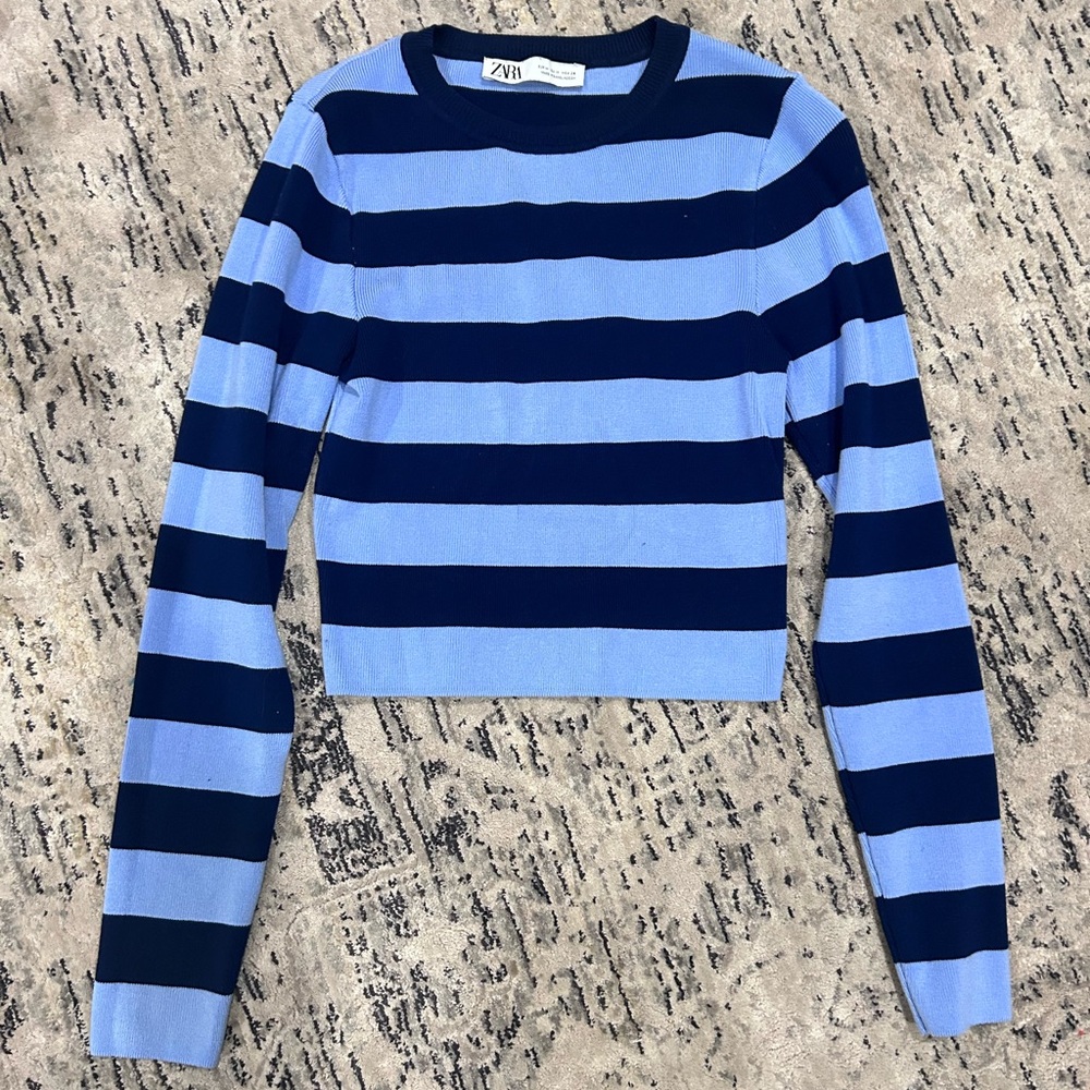 Zara striped sweatshirt